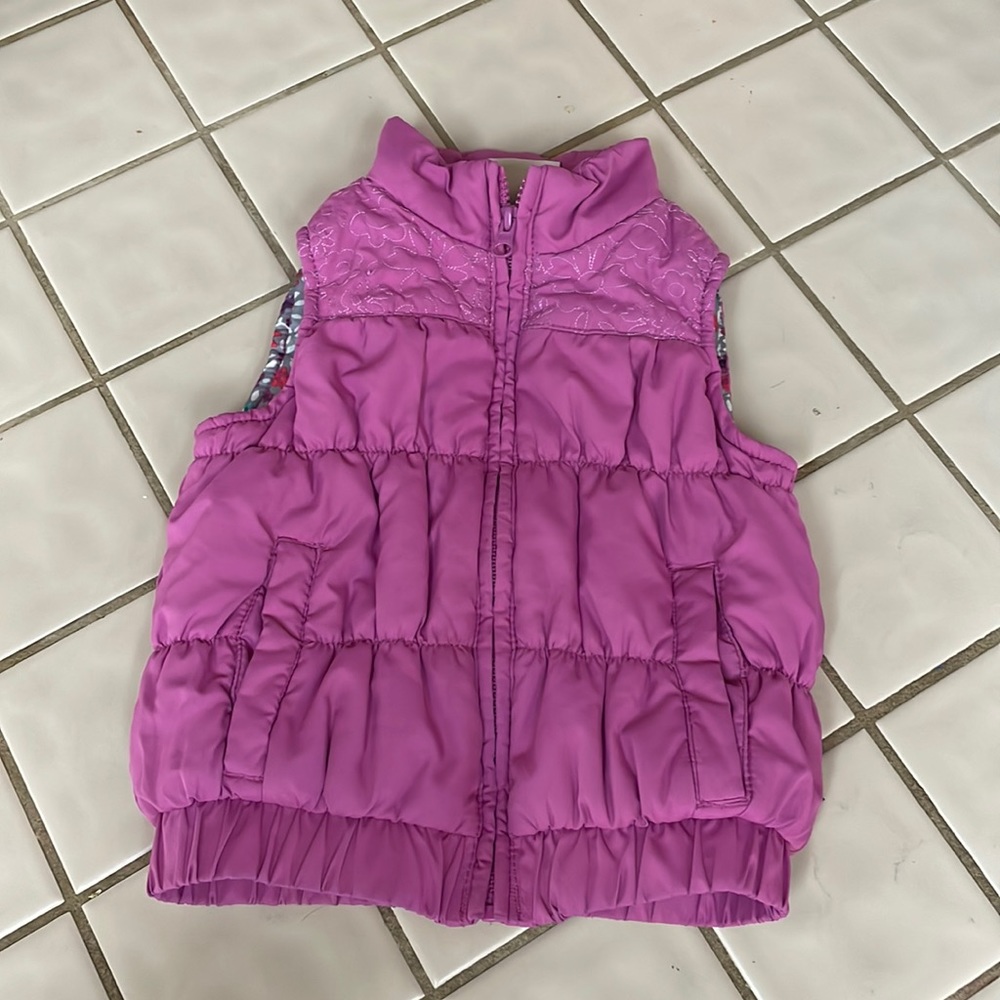 Pink puffer Vest
